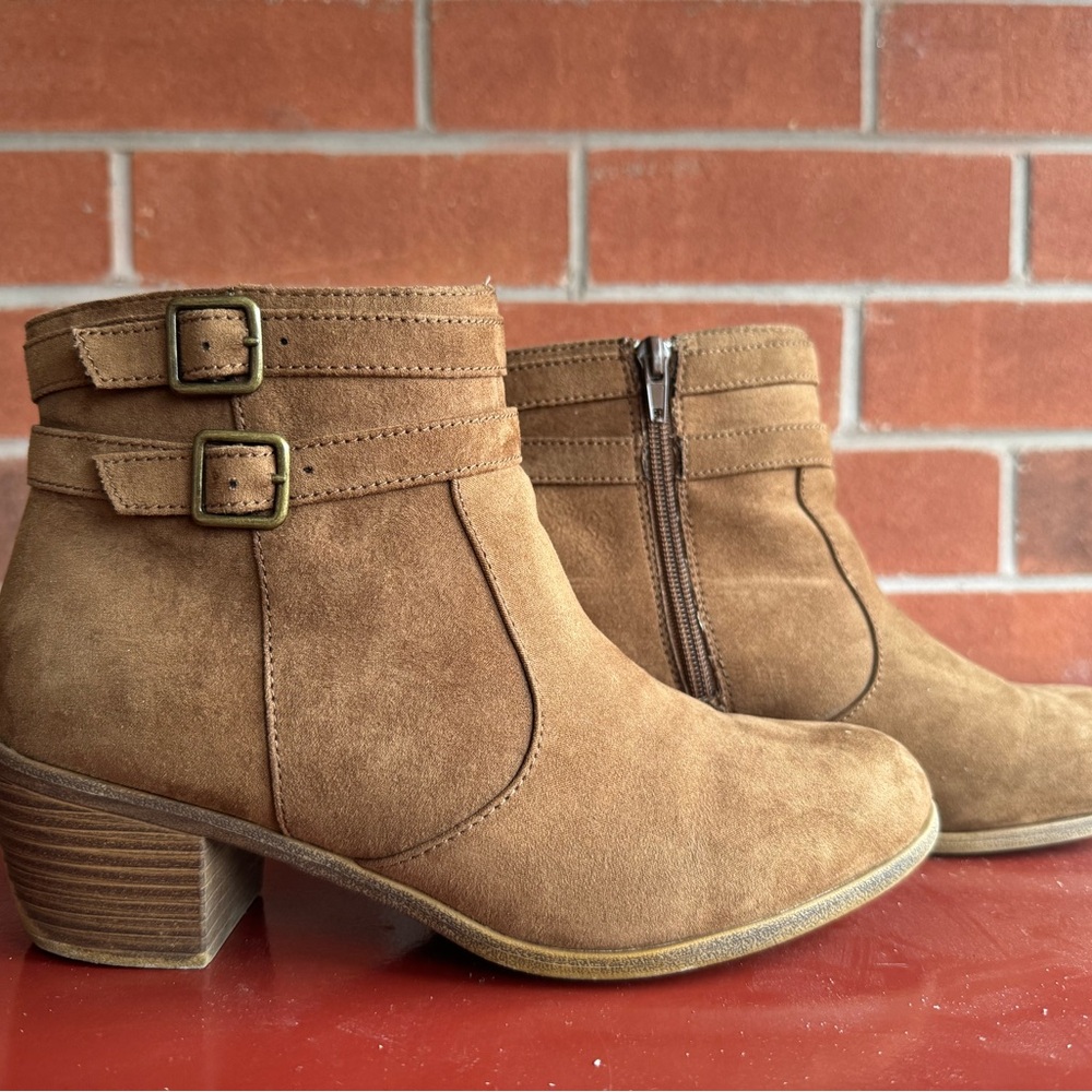 Tan Suede Ankle Boots